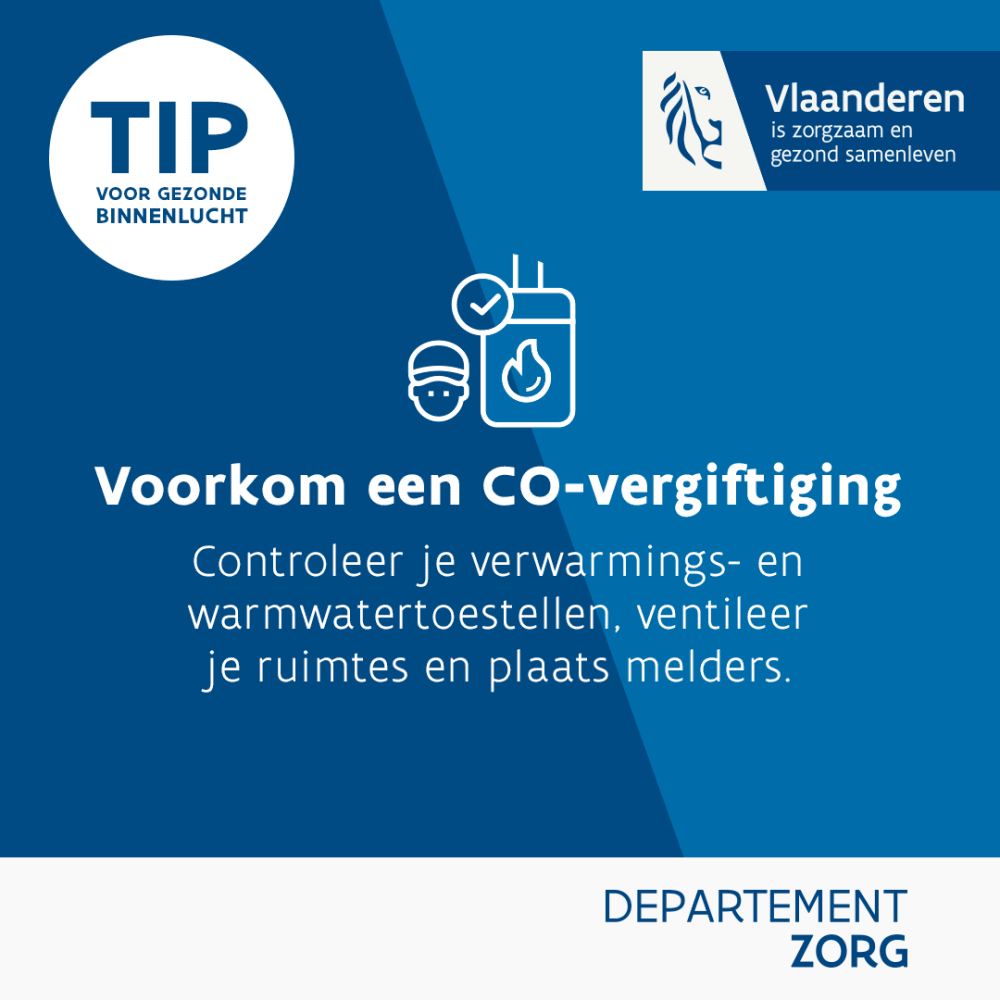 Voorkom een CO-vergiftiging