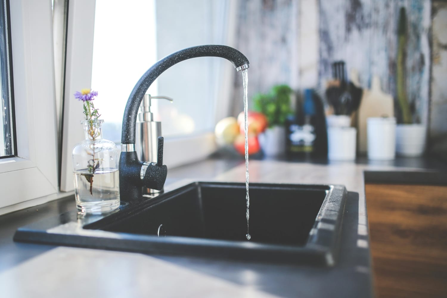 waterkraan in keuken