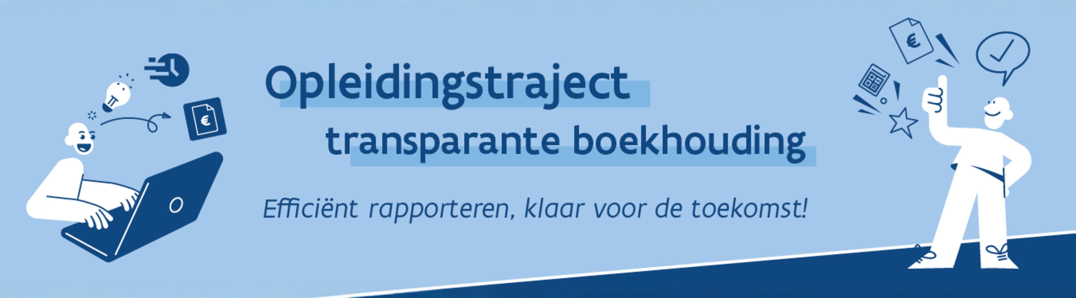 Banner opleidingstraject transparante boekhouding