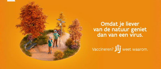 Omdat je liever van de natuur geniet dan van een virus