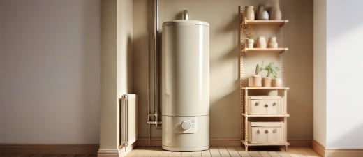 Boiler in een huiselijke setting