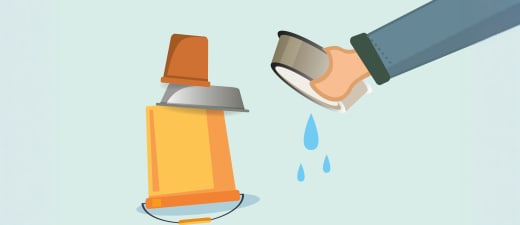 Leg tijgermuggen droog