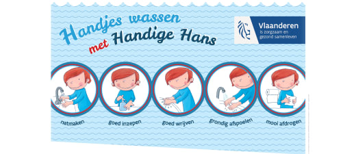 Hoe handjes wassen met Handige Hans