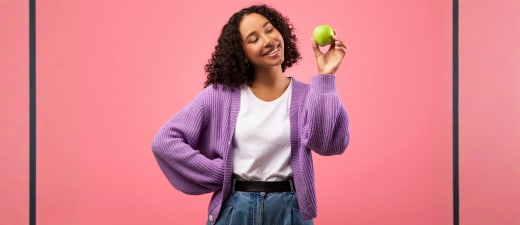 Vrouw met appel