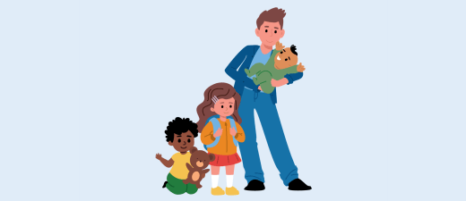 Illustratie leeftijdsgroep kinderen vaccinaties