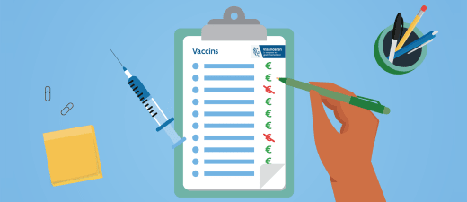 illustratie gratis vaccins vaccinatieaanbod