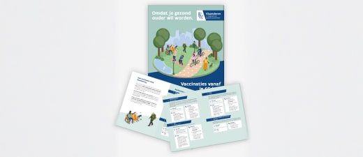 Mock-up folder vaccinatie 65+