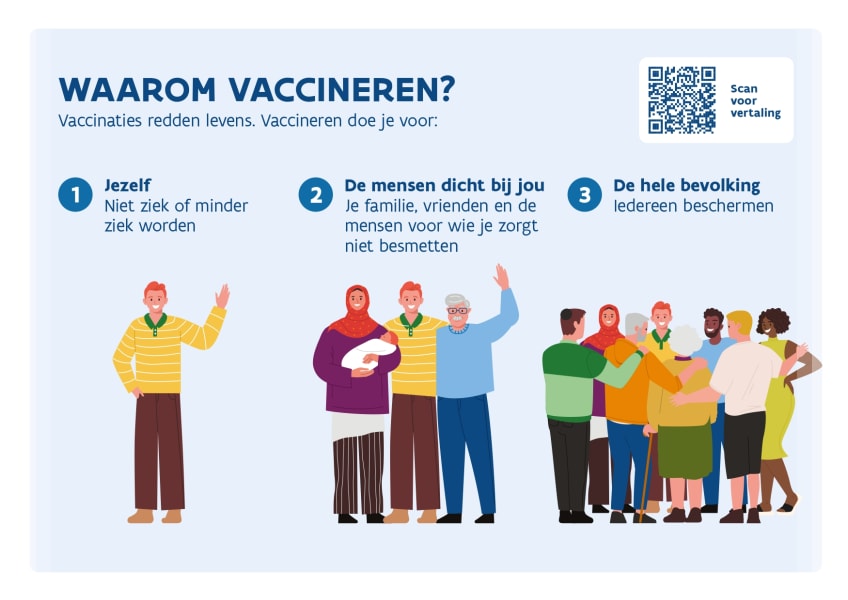 Waarom vaccineren praatkaart