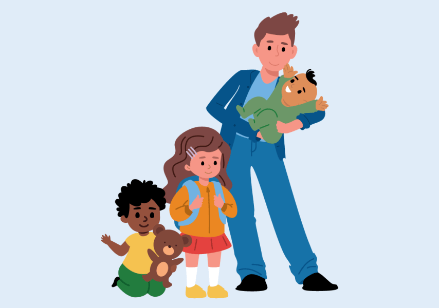 Illustratie leeftijdsgroep kinderen vaccinaties