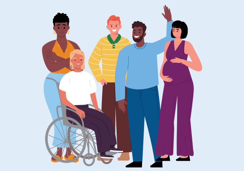 Illustratie leeftijdsgroep volwassenen vaccinaties