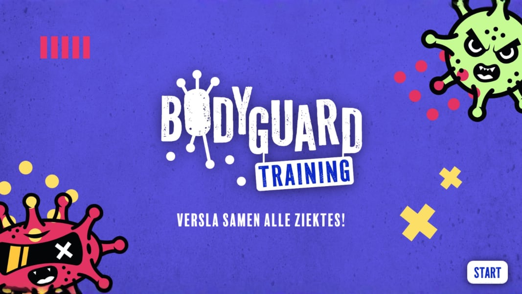 Lespakket vaccinatie 1e graad bodyguard training klaspresentatie startscherm