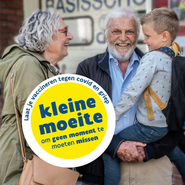 campagne banner kleine moeite grootouders covid en griep