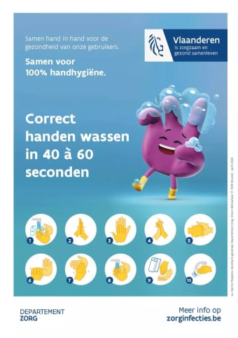 Flyer handen wassen (A5)