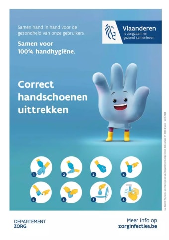 Handschoenen uittrekken gezinszorg