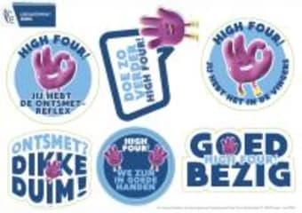Stickervel High Four! 