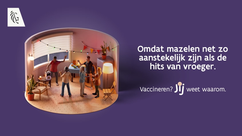vaccinatie mazelen SoMe liggend