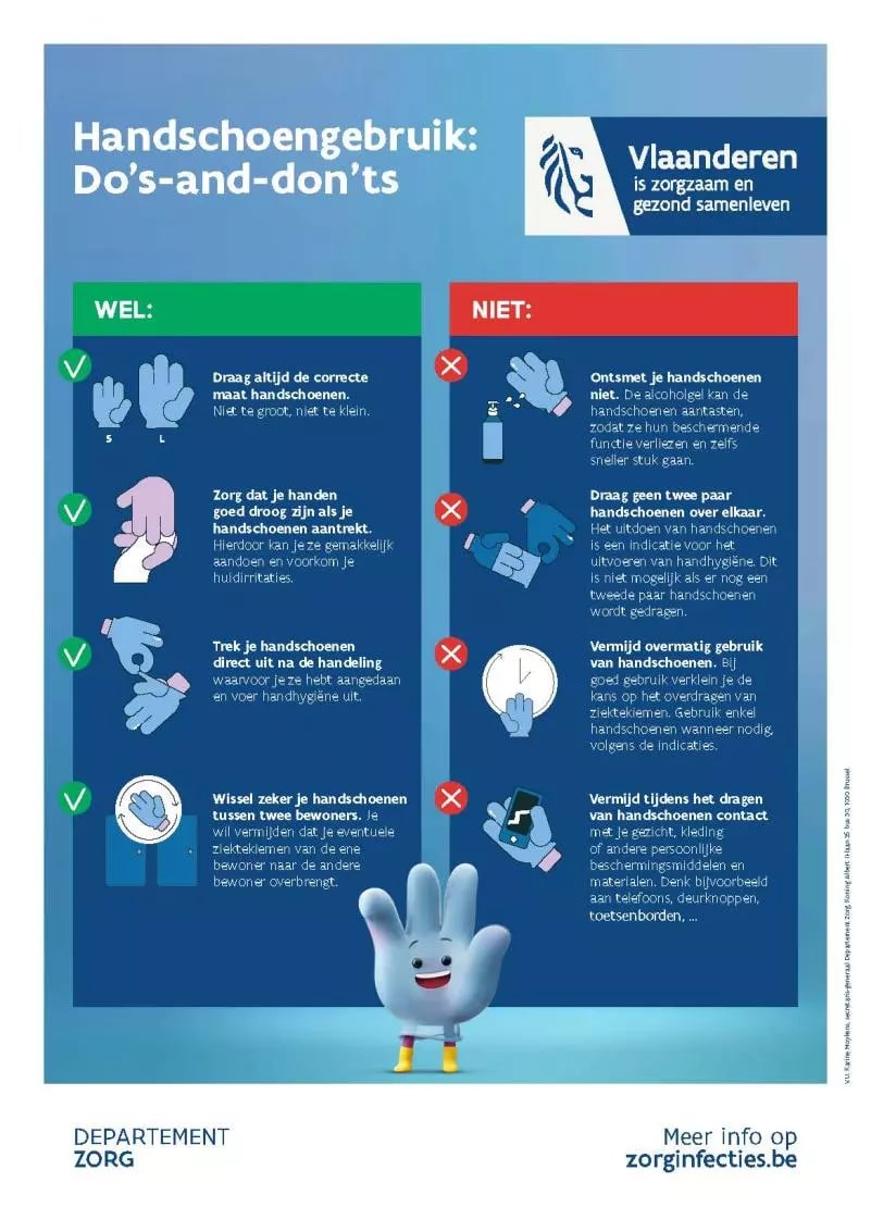 Do's-and-don'ts handschoenen (A3)